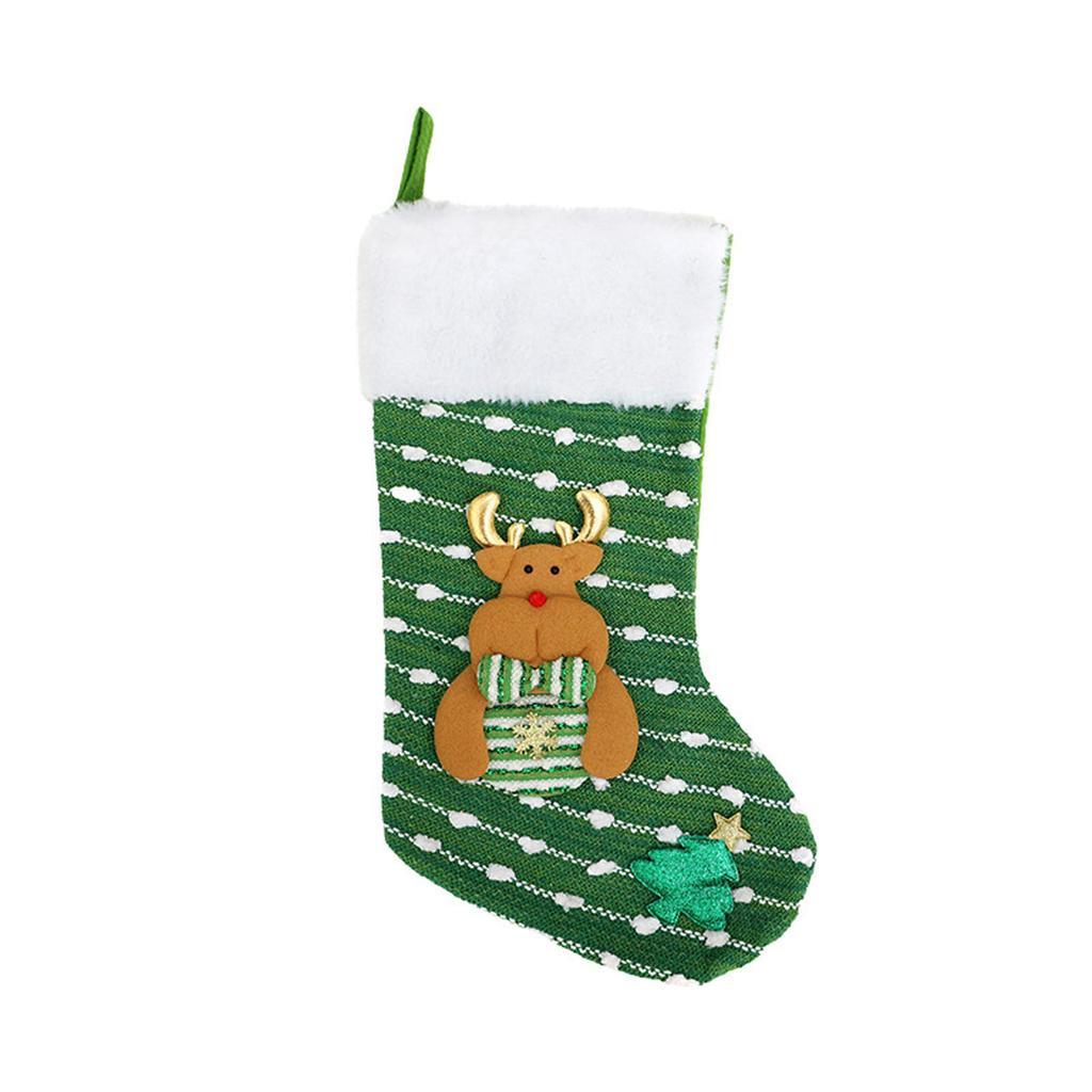 Large Christmas Socks Gift Bag Knitted Christmas Children's Gift Bag Candy Bag Christmas Tree