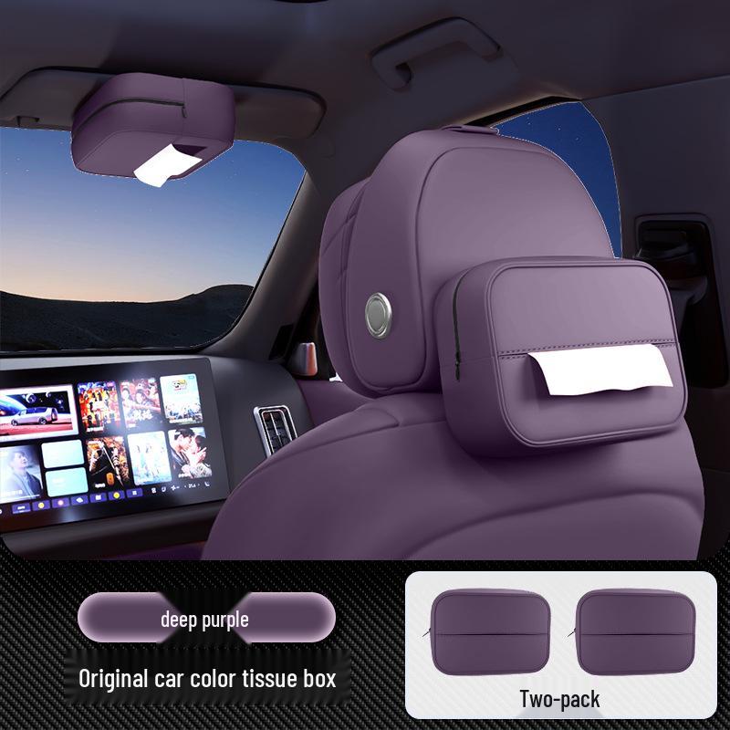 Compatible Tissue Box for Avatr 06/07/11/12: Car Armrest Hanging Interior Bag, 25 New Model