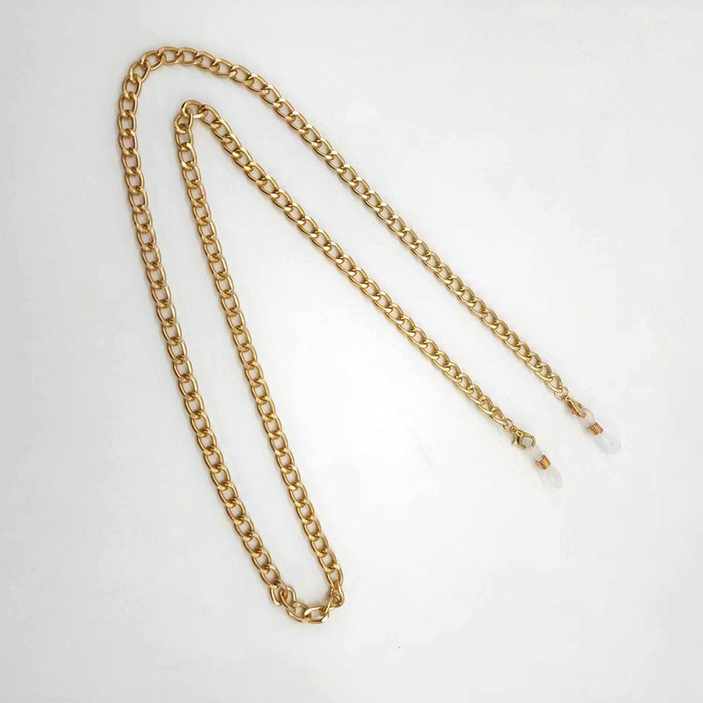 Rutschfeste Sonnenbrillenkette für Damen: Von europäischem und amerikanischem Schmuck inspiriert, Aluminiumkante, Farbbeständigkeit