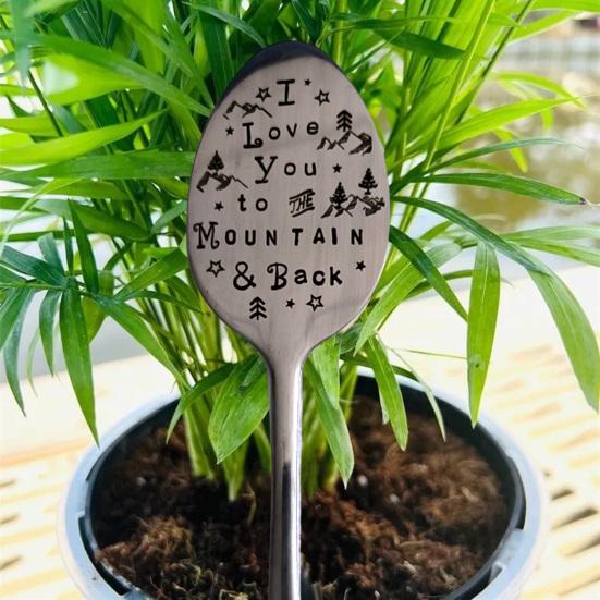 Garden Marker Unique Meaningful Spoon Shape Plant Marker DIY Decorative Sign Plant Label for Garden Decor Adult Sex Wear