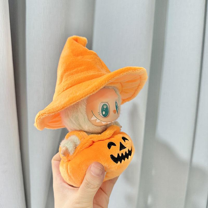 [Only Clothes] Labubu Halloween Bat & Pumpkin Keychain Set