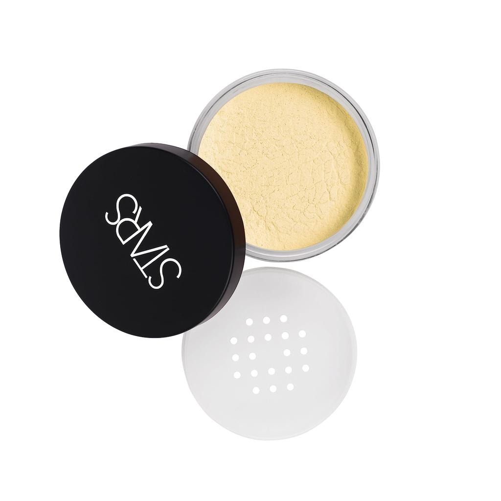 STARS COSMETICS Translucent Powder - Loose Setting Powder for Face | Lightweight & Long Lasting | Natural Soft Matte Finish | Makeup Artist Recommen
