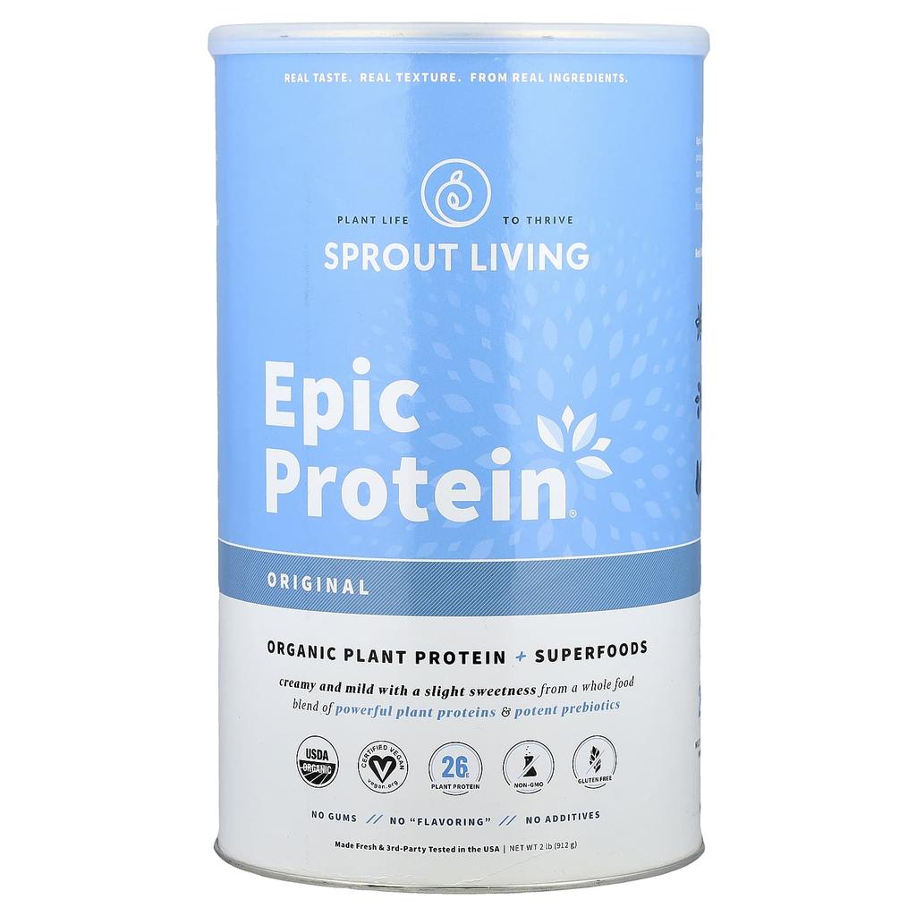 Epic Protein®, Organic Plant Protein + Superfoods, Original, 912G (2Lb)