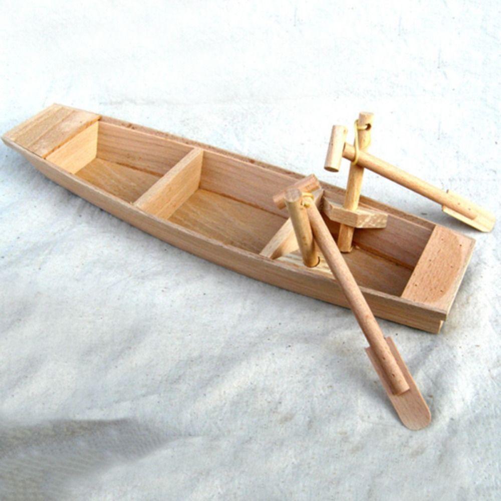 Ocean Landscape Wooden Boat Model Home Decoration Boat Model Ornaments  Garden Decor