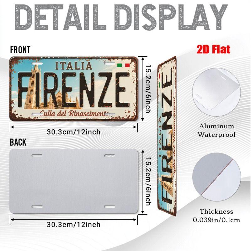 Urban City Theme Metal Tin Sign for Bar Garage Interior
