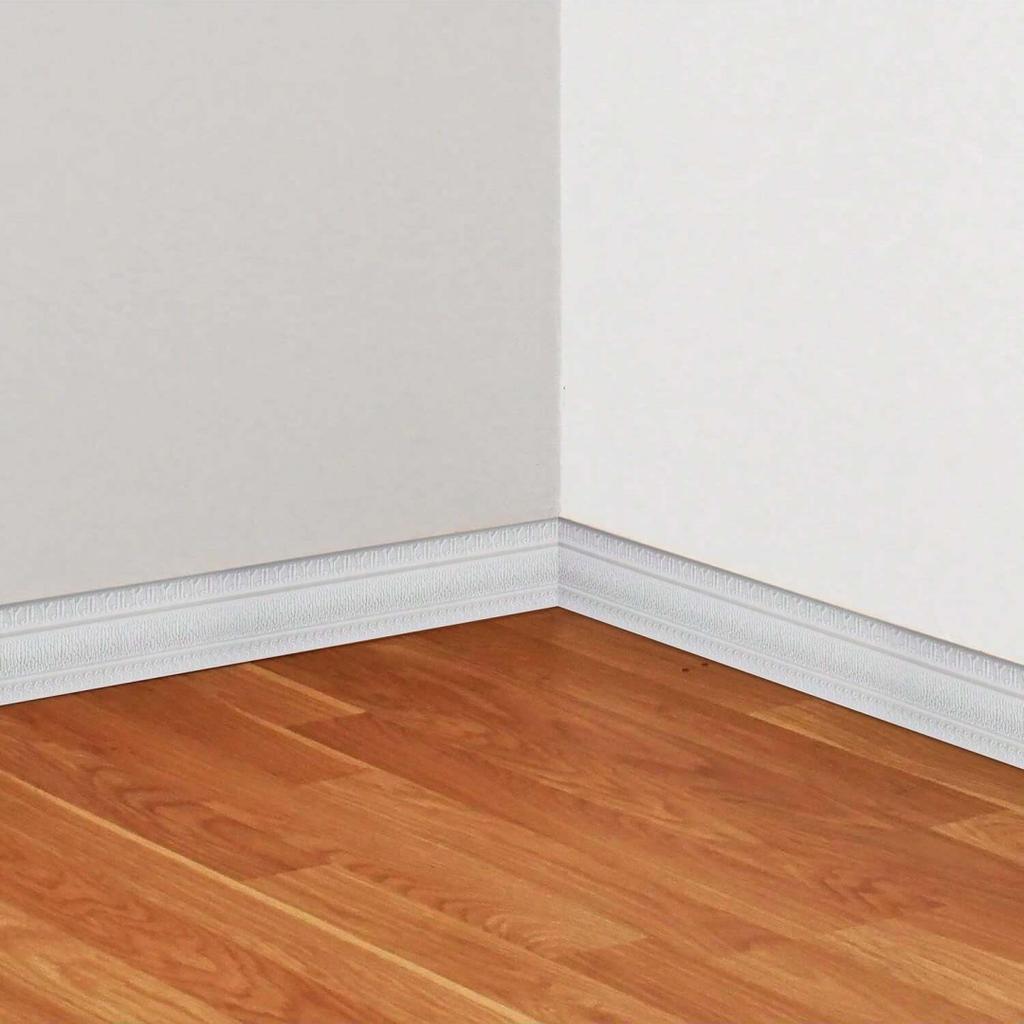1 Stück 90,55 Zoll Wandpapier dekorative Linie Sockelleistenlinie Dekoration selbstklebend Wohnzimmer Wandgrenze Aufkleber