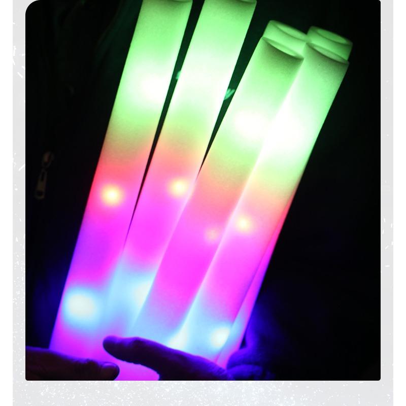 1PC handheld concert glow stick large party support stick wholesale colorful sponge atmosphere disposable glow stick