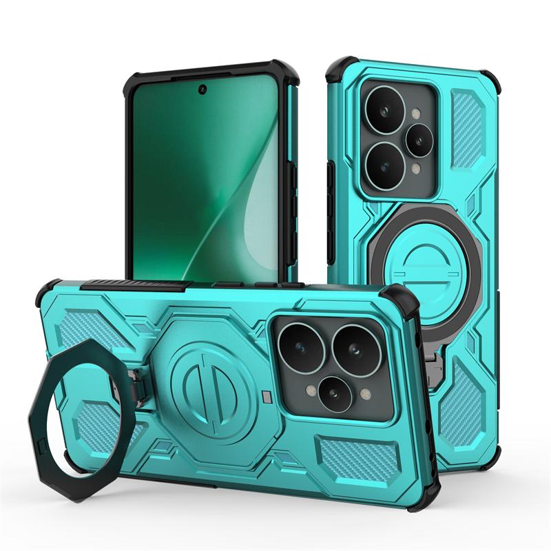 Magnetic Wireless Charge Cover For Realme 15 5G Phone Holder Armor Back Case For Realme 15 Pro Cover For Realme 15 Case 6.8 Inch