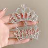 Butterfly Children Tiara Headband Pearl Rhinestone Hairpins Crystal Crown Hair Comb  Wedding