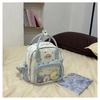 New Multifunctional Japanese Girl Backpack Ins Cute and Transparent Painful Bag Spring and Summer Travel Shoulder Bag.