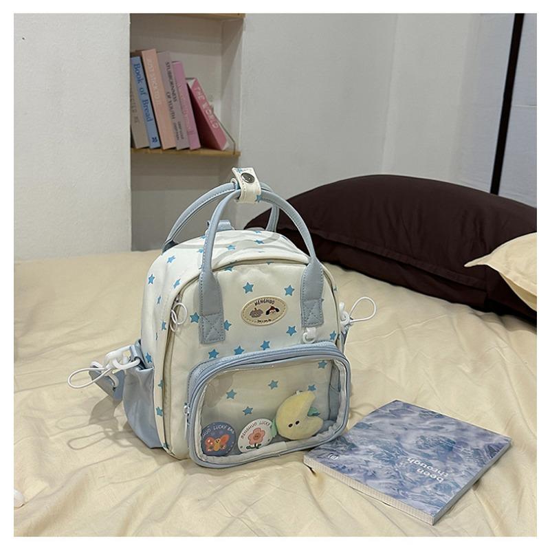 New Multifunctional Japanese Girl Backpack Ins Cute and Transparent Painful Bag Spring and Summer Travel Shoulder Bag.