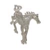 Fashion Metal Animal Horse Brooch Pin Badge Wedding Bridal - Silver