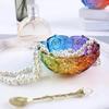 Handmade Silicone Molds Rose Lotus Shape Receptacle Bowl Mold DIY Crystal Glue Epoxy Resin Rose Lotus Storage Bowl Accessories