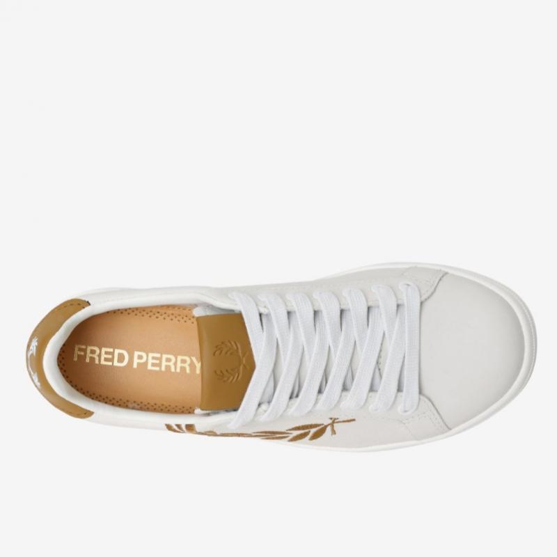 Fred Perry B721 Leather White Sneakers