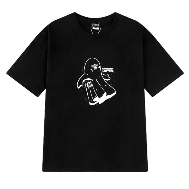 2025 New in Lil Peep song Ghost Boy printed short sleeve T-shirts Men Women harajuku Hip Hop streetwear Unisex Cotton T shirt