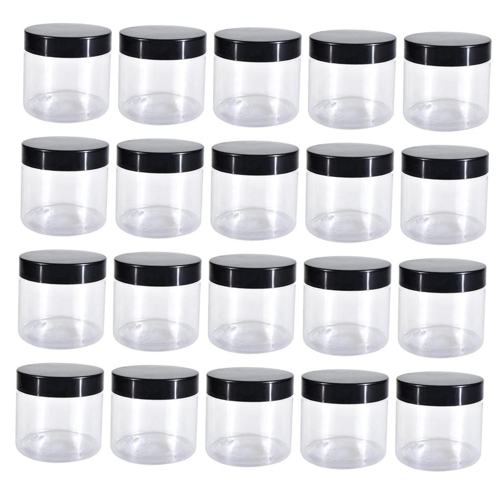 Empty Pet Jar with Lid Multipurpose Storage Bottle Slime Cosmetics Container