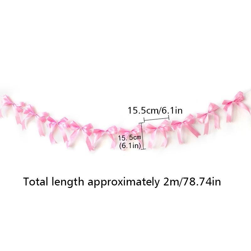 

10 шт./шнур из полиэстера, подвесной домашний декор, широкий бант, флаг, декор для вечеринки, 4 цвета 15cm