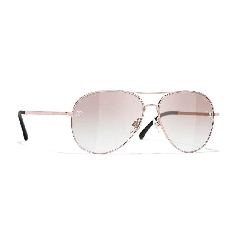 CHANEL fashion trend pilot style sunglasses men and women same style couple style