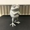 3D Printed Frog Figure, Mini Desktop Ornament, Simulated Frog Model with Sunglasses Crossed Arms, Standing Frog for Desk, Car Interior