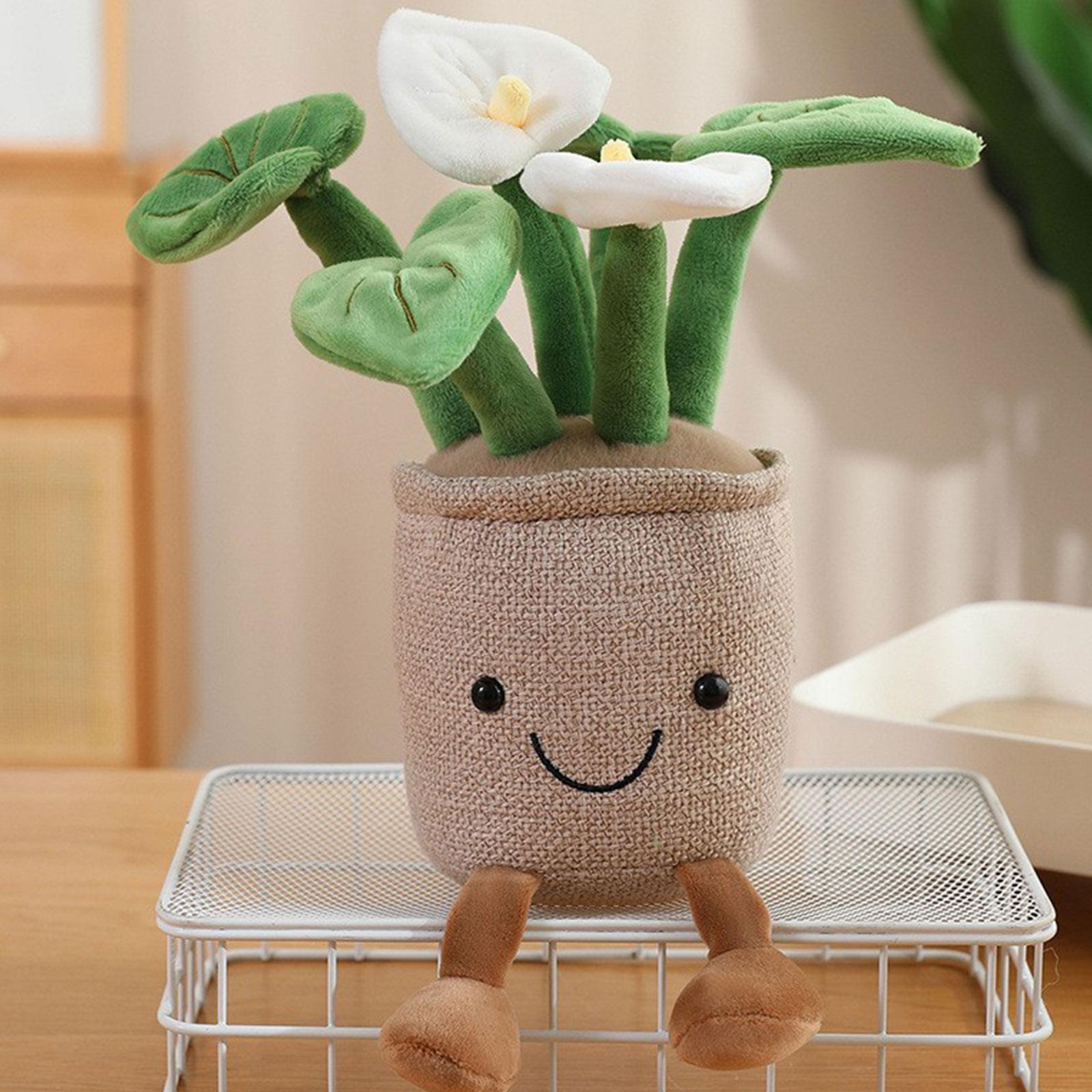 

Мила Мультяшна Керамічна Прикраса Плюшева Іграшка Лялька Настільна Прикраса 1шт One Size білий