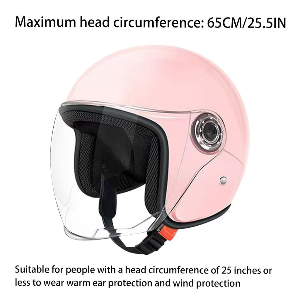 Large Motorcycle Helmet Open Face Adults Helmets Protective Gear With Visor For Outdoor Riding Adventure Commuting Sportbike