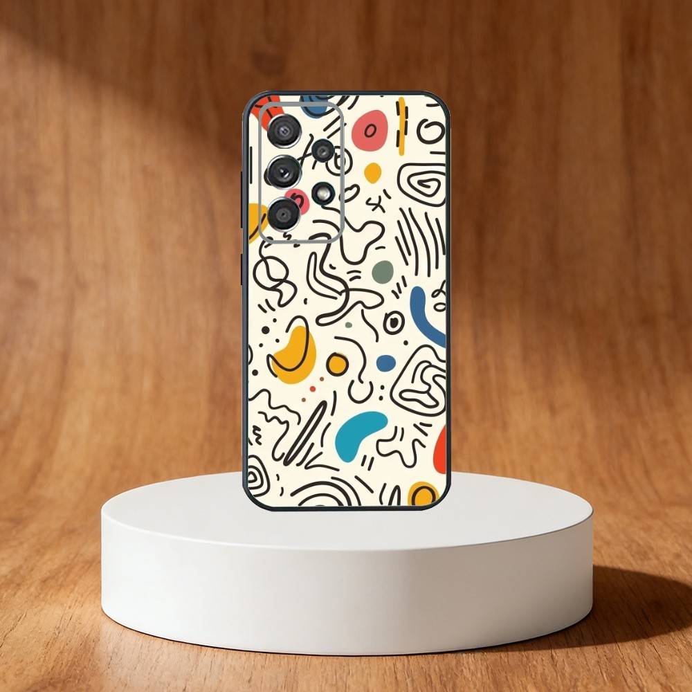 

Trendy Abstract Phone Case For Samsung S25,S24,S21,S22,S23,S30,Ultra,S20,Plus,Fe,Note,10,9,5G Black Cover Samsung S20plus5G