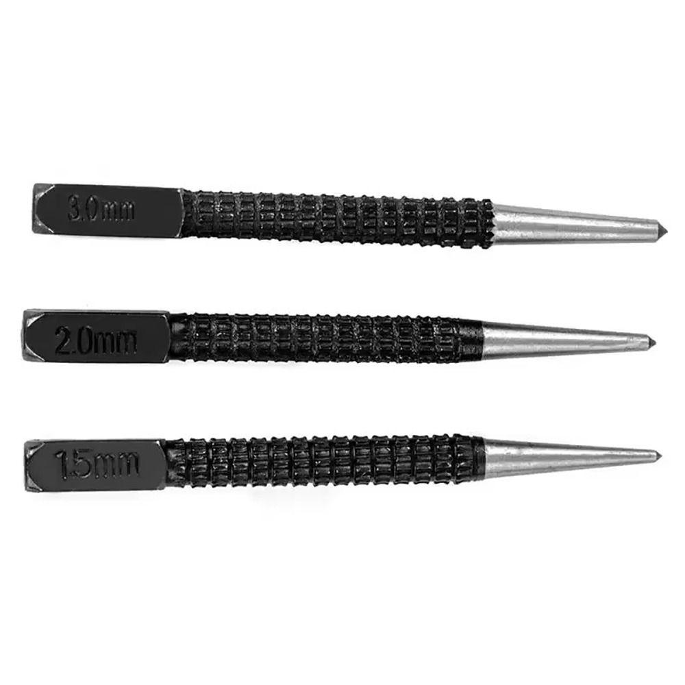1/3Pcs 1.5/2/3mm Metal Drill Universal Scriber Marker Tool Durable Center Punch