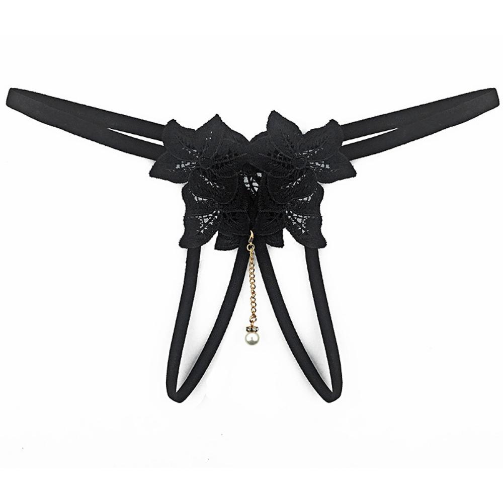 Sexy Lingerie Panties Transparent Embroidery Hot Open Thong Erotic Ladies' Panty