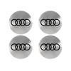 2026 56/60/63/65/68mm Car Styling Aluminum Logo Wheel Center Hub Caps Emblem Stickers For Audi S RS S3 S4 Q2 Q3 A4 B9 A5 Q3 A6 Q5 Q7