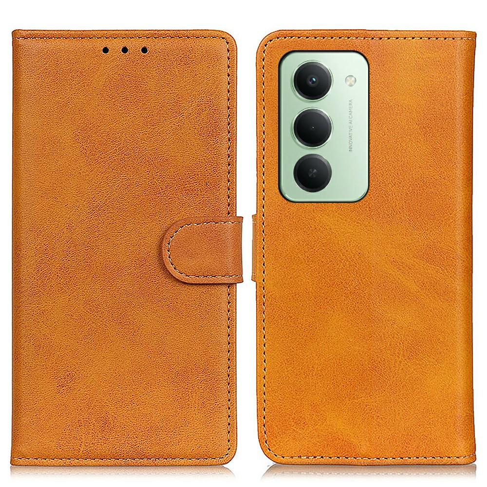 For Xiaomi Redmi 15 5G (Global) (169mm) Case Cowhide Texture Leather Wallet Stand Phone Cover