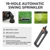 Oscillating Sprinkler Indestructible Rustproof Automatic Swing Irrigation Sprinkler 4 Modes for Large Lawn Yard and Garden Gass