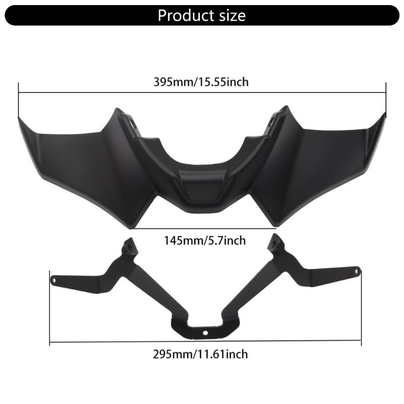 Replacement Fairing Aerodynamic Wing Deflector Fairing Panel Motorcycle Sport Downforce Naked Front Spoilers