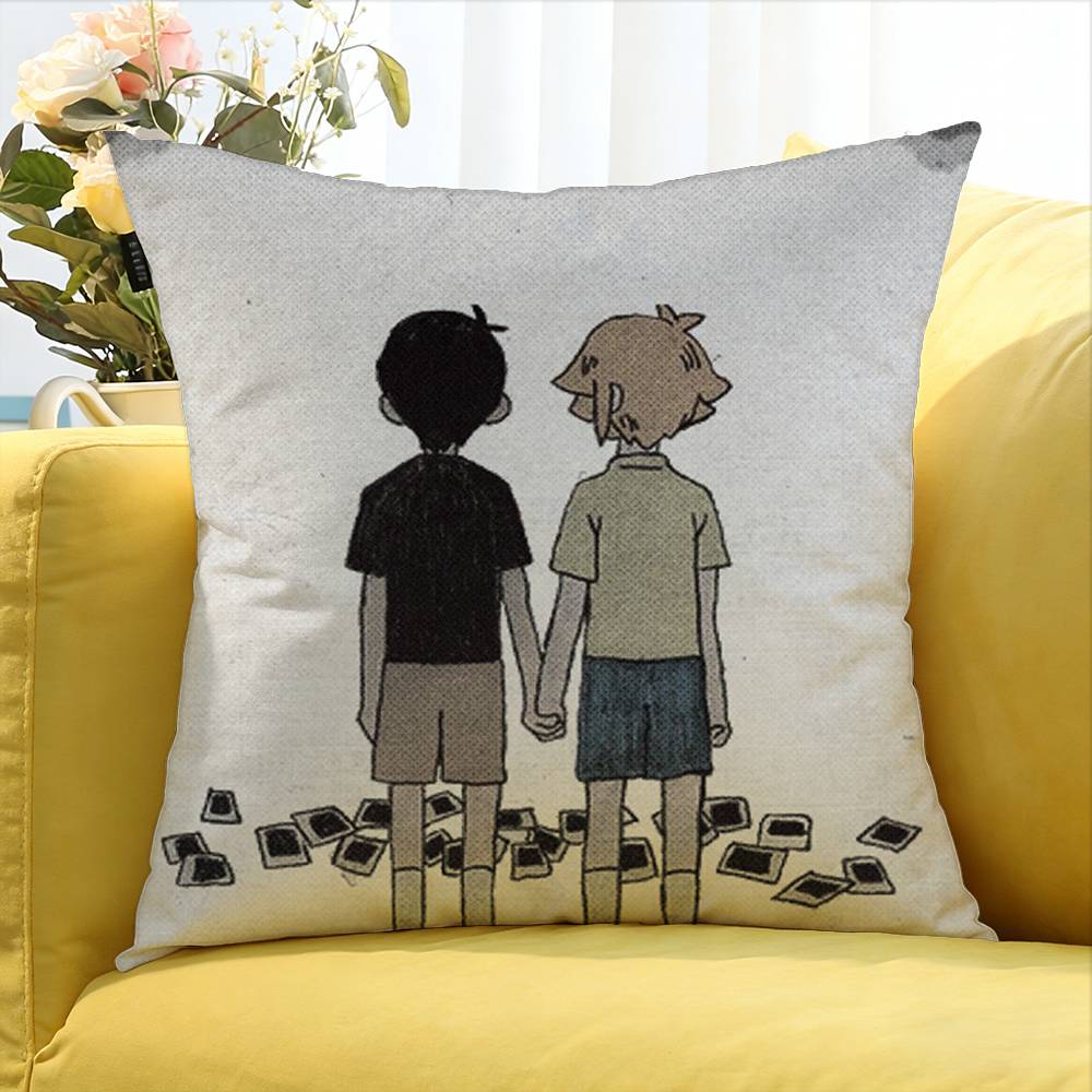 Game O-Omori Sunny And Mewo World Various Sizes Square Pillow Case For Car Home Bedchamber Decor