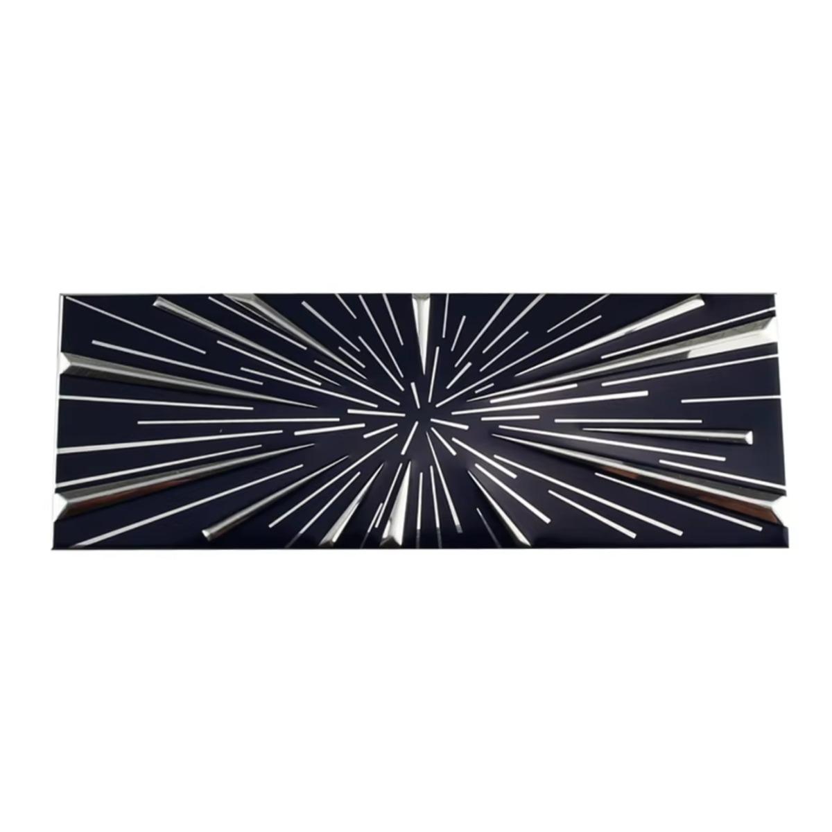 

1Pc 3D Aluminum Highland Time Space Tunnel Logo Car Rear Trunk Badge Emblem Decals Sticker срібний/синій