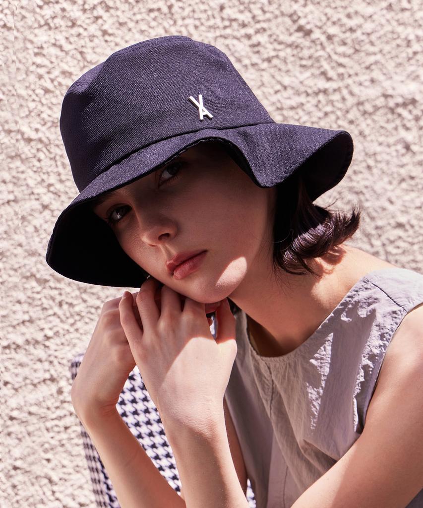 Bajal Va Studded Frill Bucket Hat Black