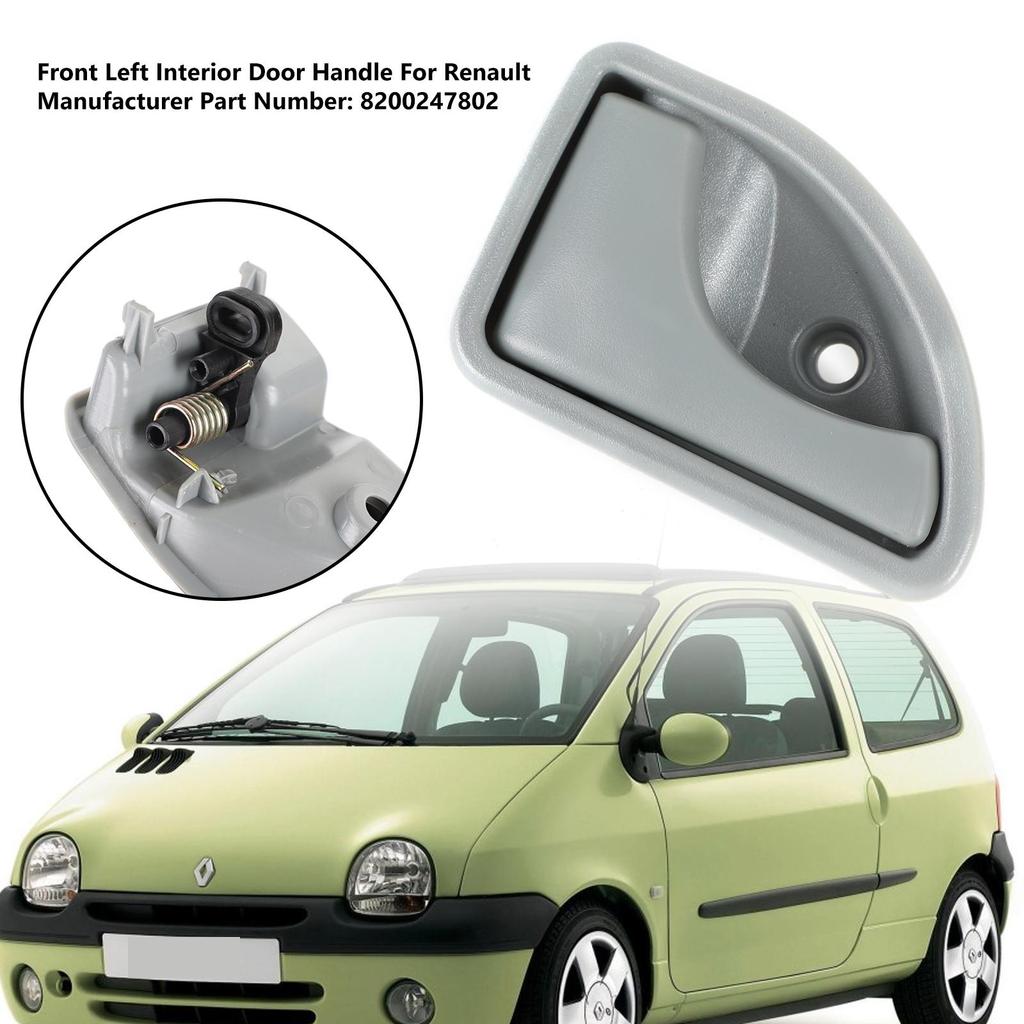 Inner Door Handle Gray Front Left/Right For Renault Kangoo Twingo I
