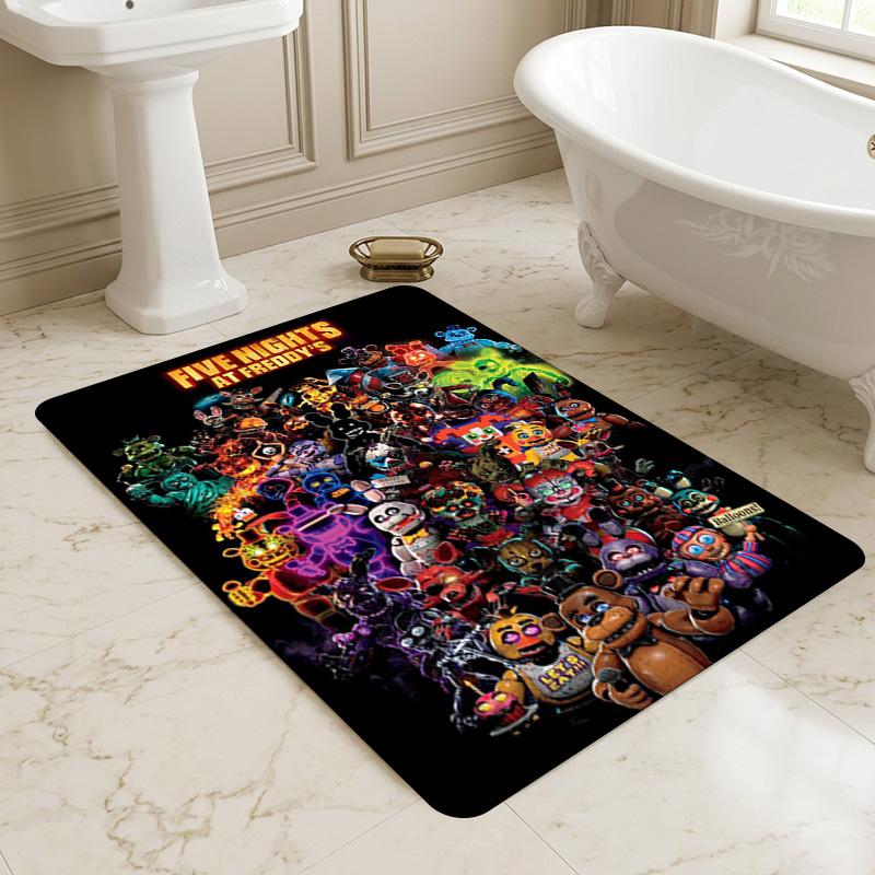 Fnaf Horror Living Room Non-Slip Area Rug Soft Carpet for Bedroom Game Playroom Sofa Office Home Decor Doormat Christmas Gift C9211971