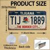 Car License Plate Metal Wall Decor 15x30cm