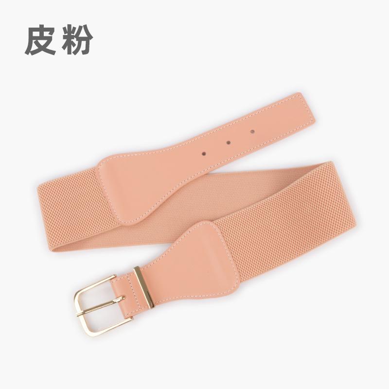 Elastic Belt Women'S Personalized Dress Suit Decorative Temperament Waist Seal Elastic Belt Leather Belt