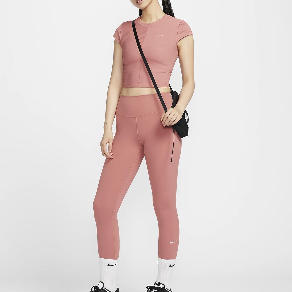 New Nike Women's High Waisted 7/8 Leggings Athletic Trousers Women's Canyon Pink FN3233-634