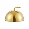 Restaurant Plate Cloche AntiScald Handle Stainless Steel Food Dome Mirror Shiny Metal