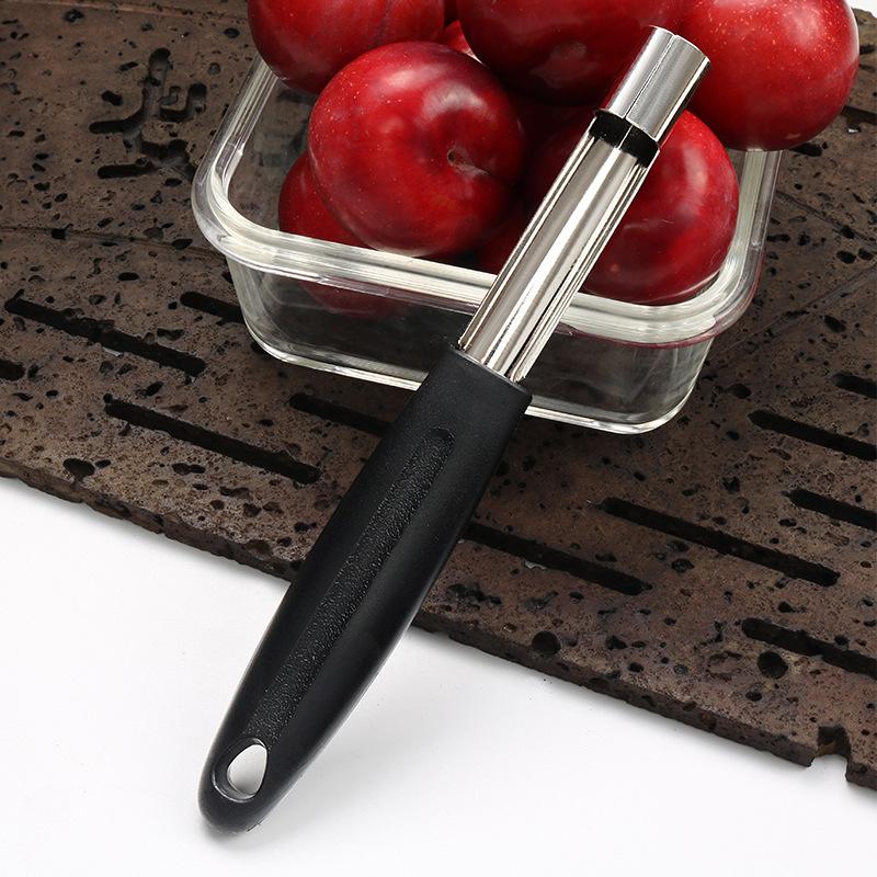 Stainless Steel Cherry Corer With Non Slip Handle And Sharp Blade For Home Kitchen Baking And Fruit Prep