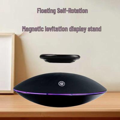Magnetic Levitation Display Stand: Creative Black Technology Ornament for Floating Figures