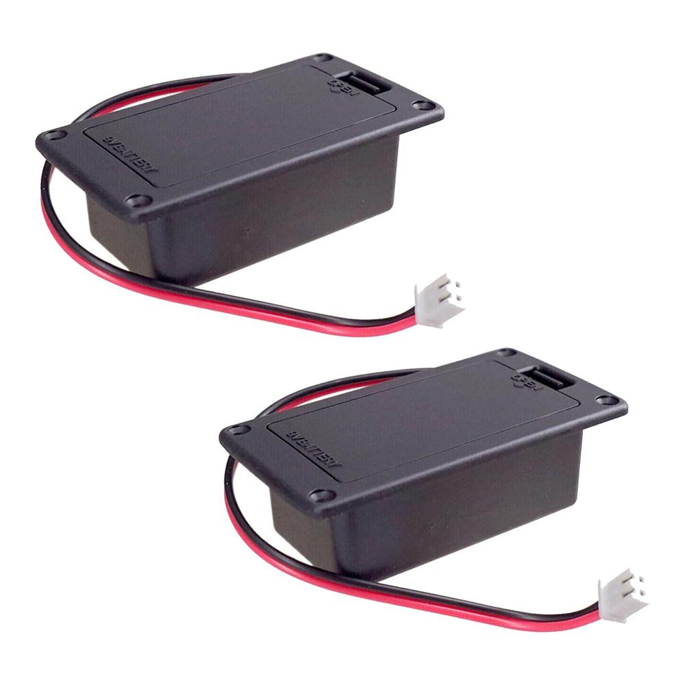 

2 шт. 9В Держатель батарейки для звукоснимателя Крышка отсека Коробка-кейс для акустической гитары