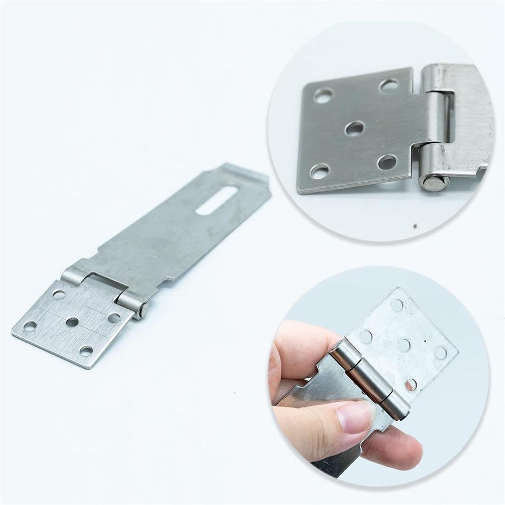 Door Padlock Hasp, 3 Inch Stainless Steel Hasp And Staple Shed Lock Latch Heavy Duty Gate Security For Window Cabinet Pet Cage Crate,Silver
