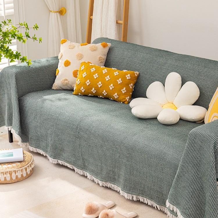 Knitted Universal Sofa Towel Nordic Ins Wind Cover Cloth Full Cover Sofa Cushion Cover Cover Blanket Single Three People All Seasons
