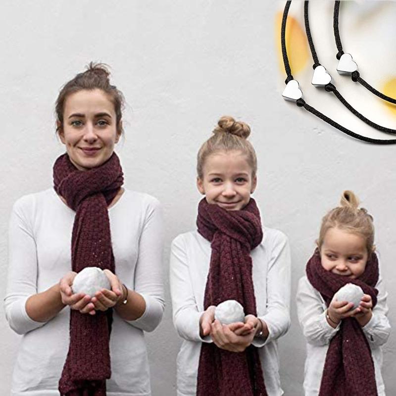 Bff Matching Bracelet for 2/3 Relationship Bracelets with Heart Charm Pendant for Creative Jewelry for Best Friends Coup