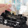 Electric Train Toy with Smoke Light and Sound Train Set Under Christmas Tree Locomotive Train Model with Track for Toddler Gifts