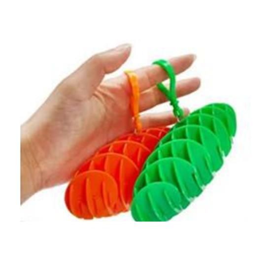 1+1 Buljit Fidget Toy Bag Ring Key Ring Stress Relief Toy Fidget Worm, popular Korean game