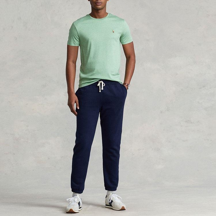 Polo Ralph Lauren Ss22 Solid Color Slim Fit Short Sleeve T-Shirt Men Tops Green RL14753-300